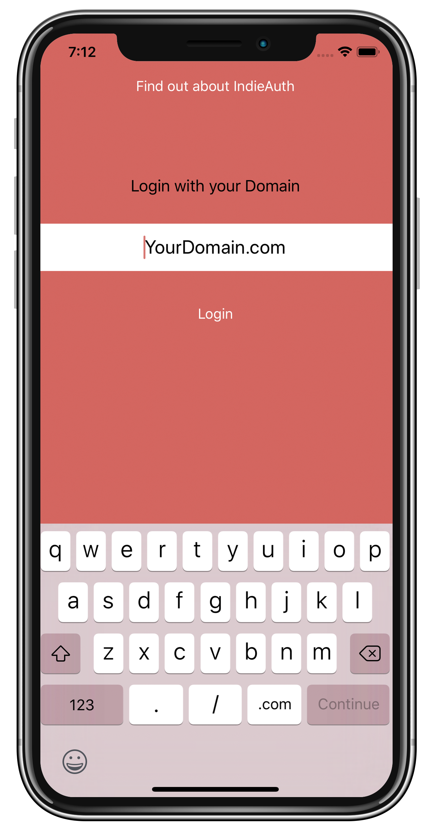 Indigenous Login Screen